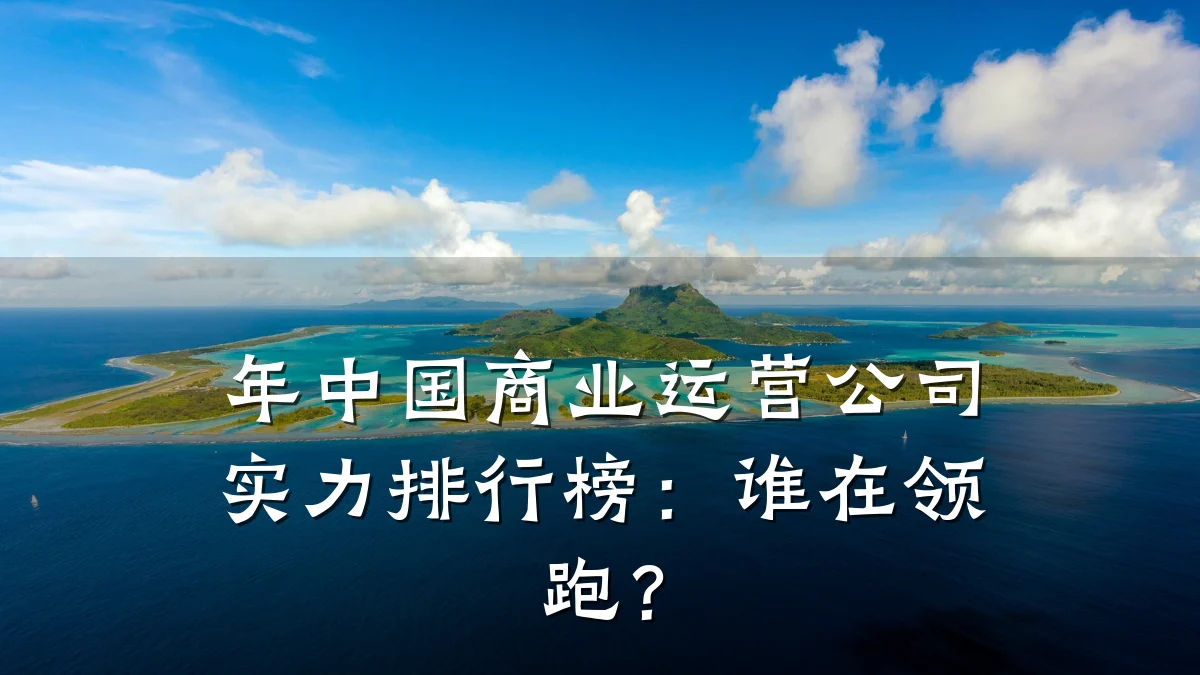 年中国商业运营公司实力排行榜：谁在领跑？
