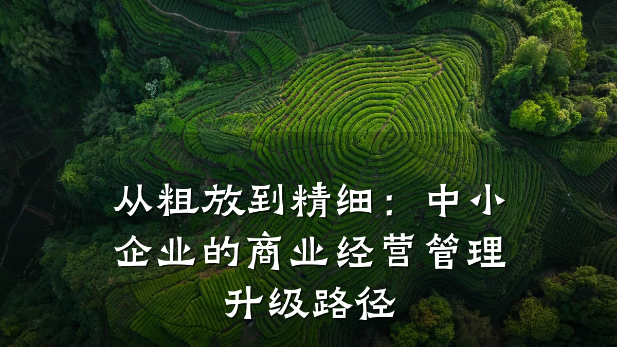 从粗放到精细:中小企业的商业经营管理升级路径