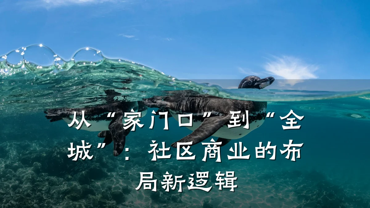 从“家门口”到“全城”:社区商业的布局新逻辑