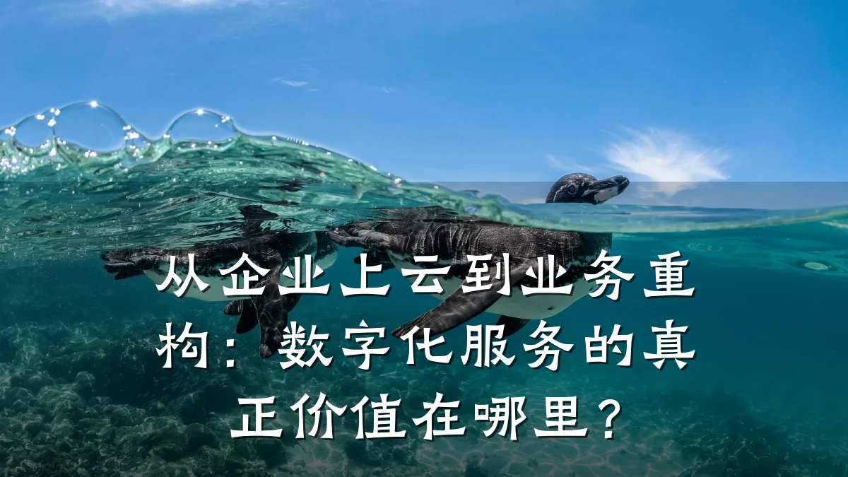 从企业上云到业务重构:数字化服务的真正价值在哪里?