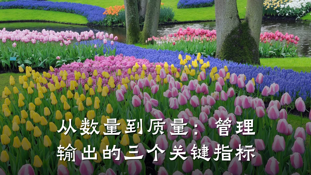 从数量到质量:管理输出的三个关键指标