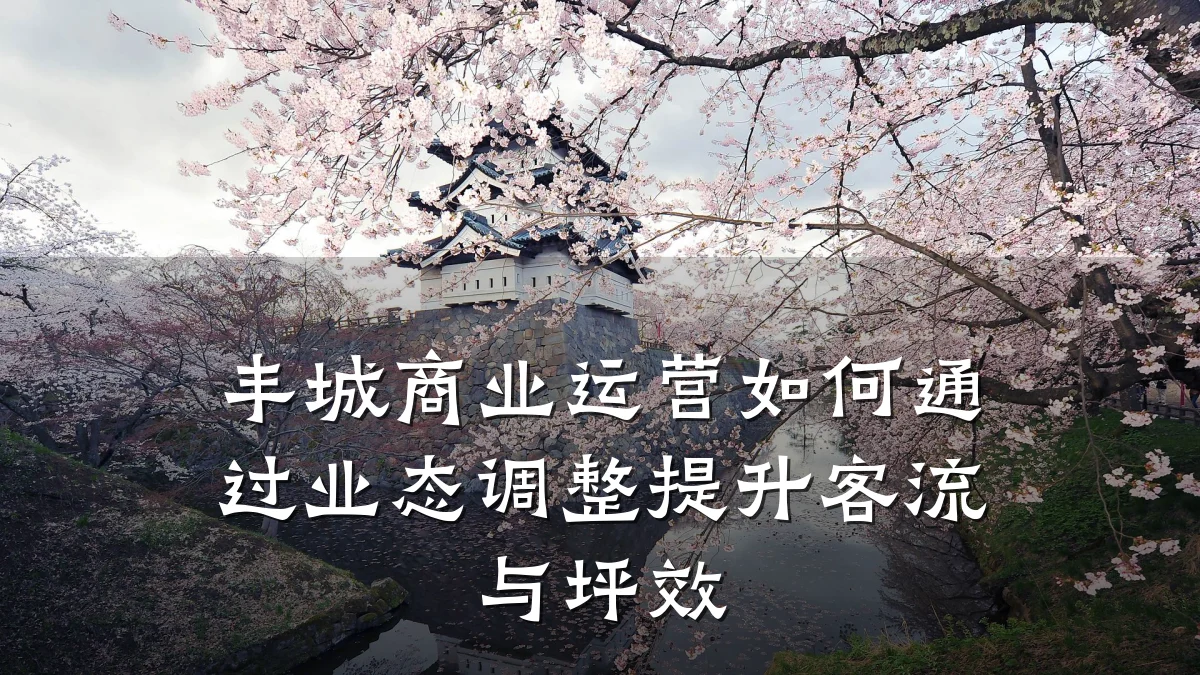 丰城商业运营如何通过业态调整提升客流与坪效