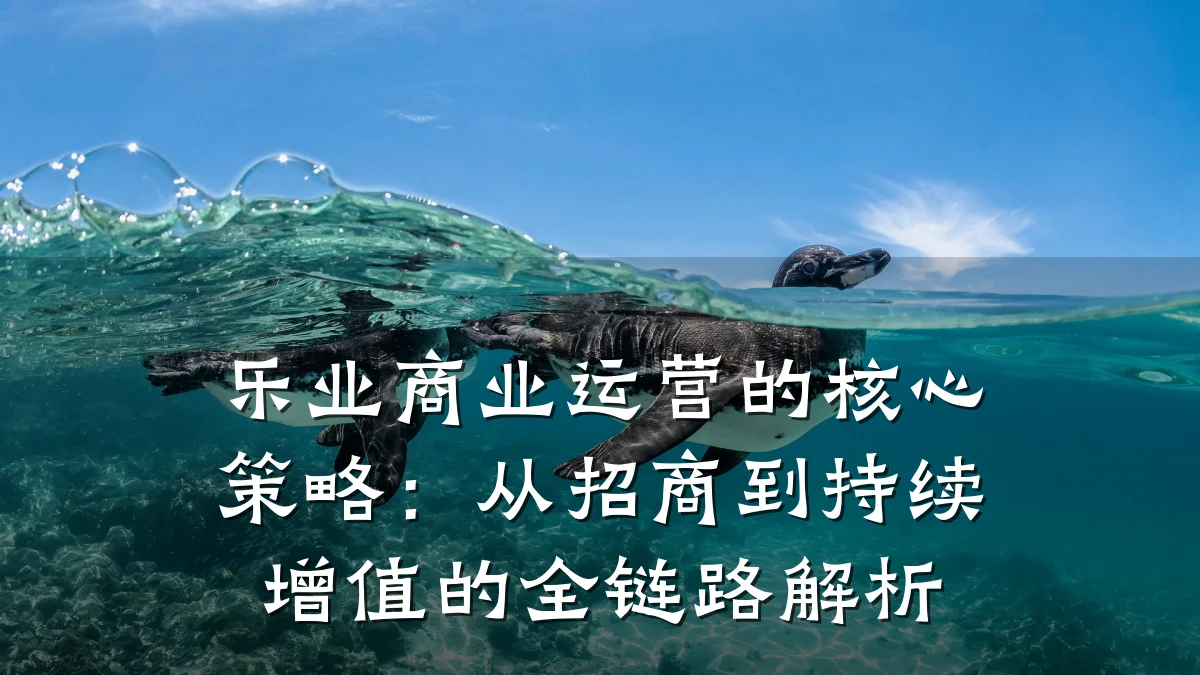 乐业商业运营的核心策略:从招商到持续增值的全链路解析