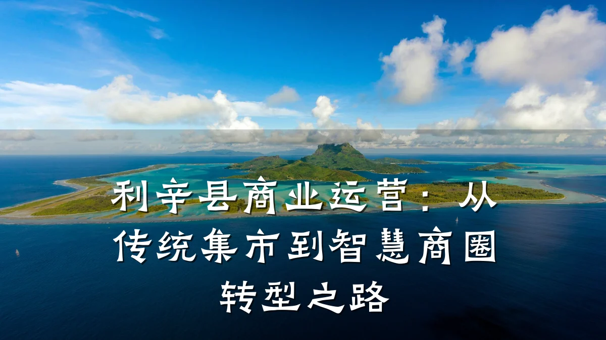 利辛县商业运营:从传统集市到智慧商圈转型之路