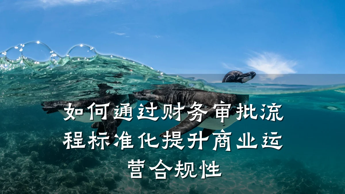 如何通过财务审批流程标准化提升商业运营合规性