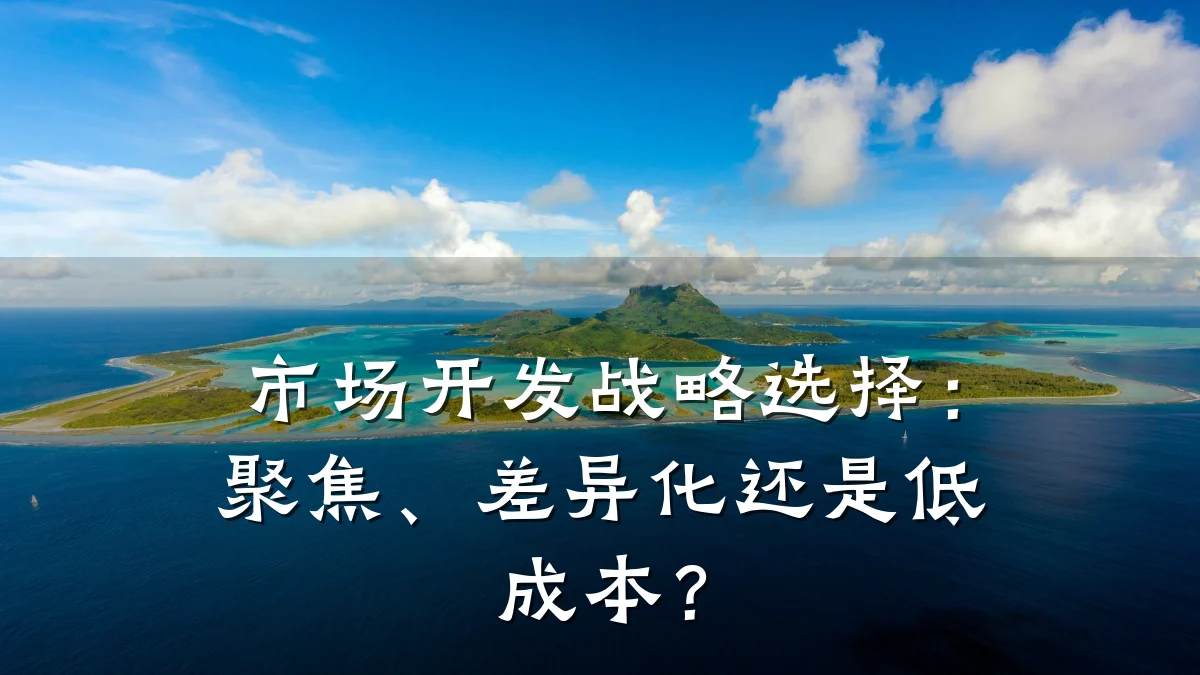 市场开发战略选择:聚焦、差异化还是低成本?