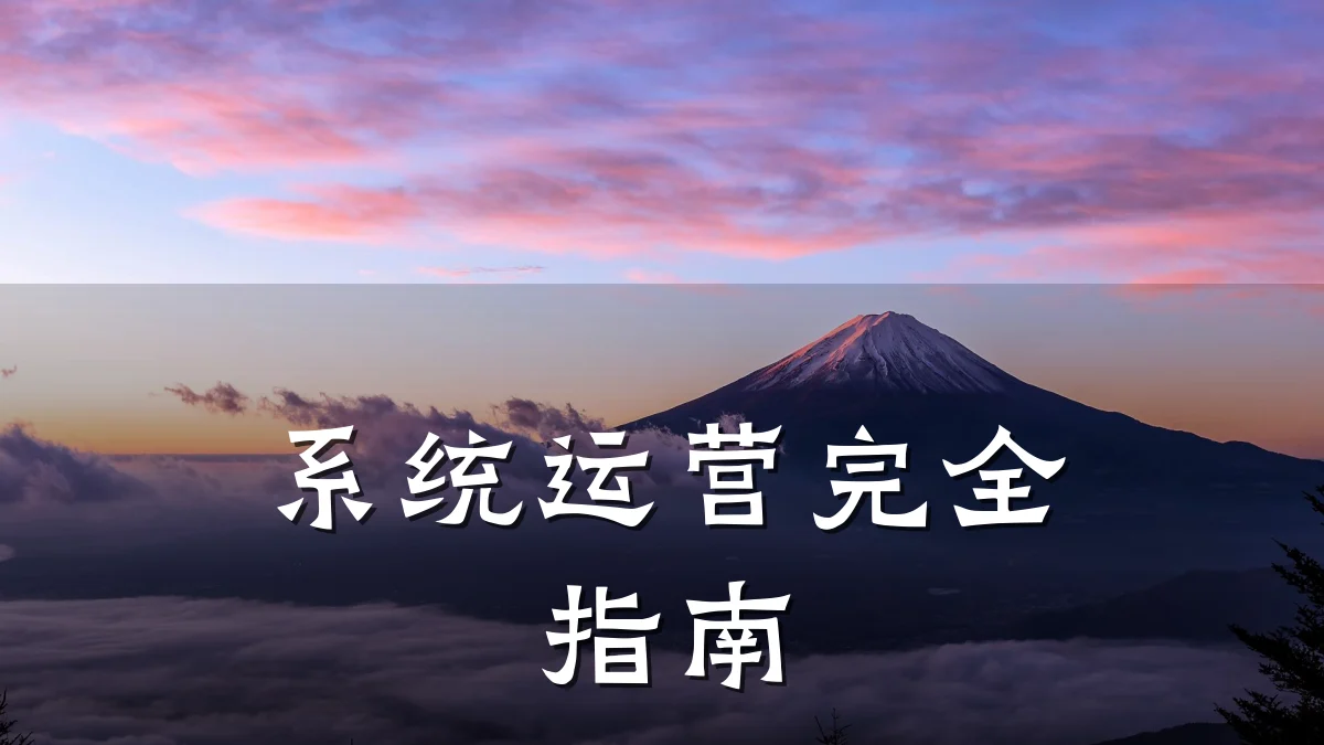 系统运营完全指南