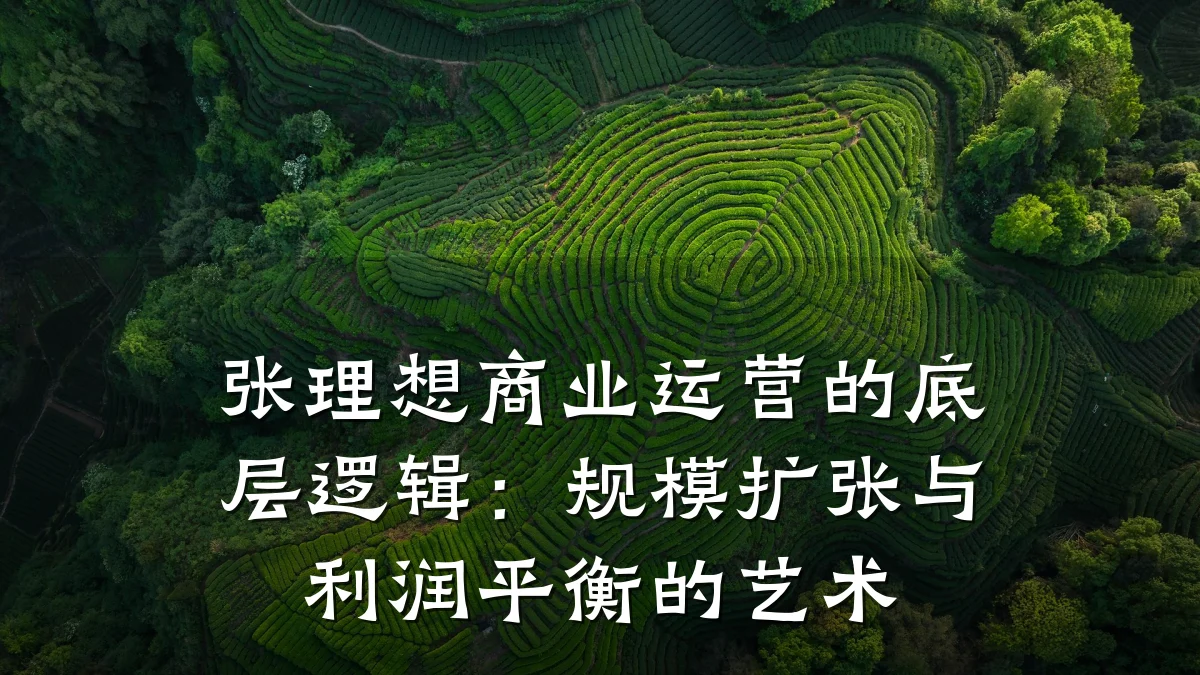 张理想商业运营的底层逻辑:规模扩张与利润平衡的艺术