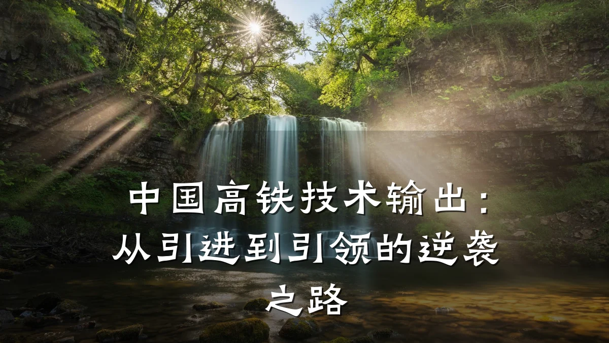 中国高铁技术输出:从引进到引领的逆袭之路