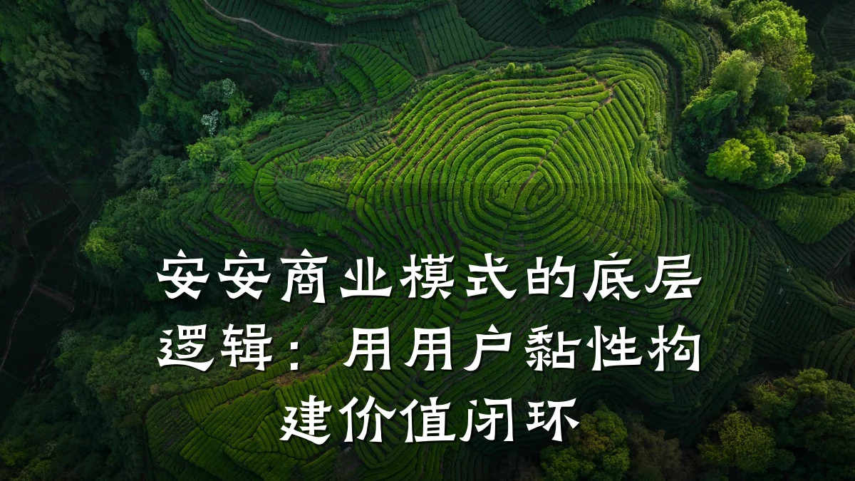 安安商业模式的底层逻辑:用用户黏性构建价值闭环