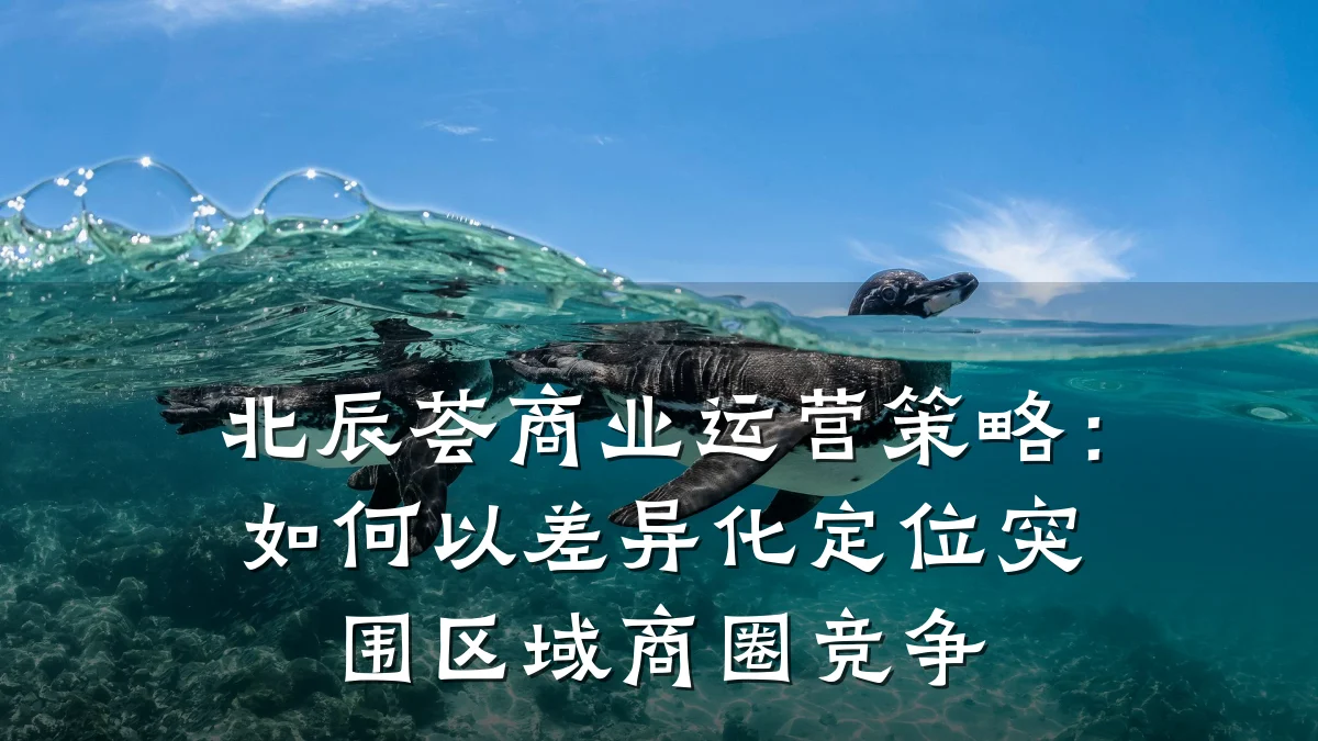 北辰荟商业运营策略:如何以差异化定位突围区域商圈竞争