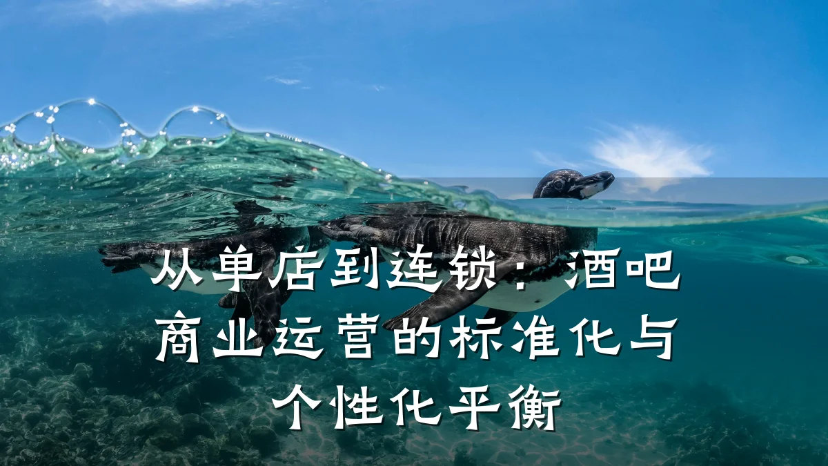 从单店到连锁:酒吧商业运营的标准化与个性化平衡