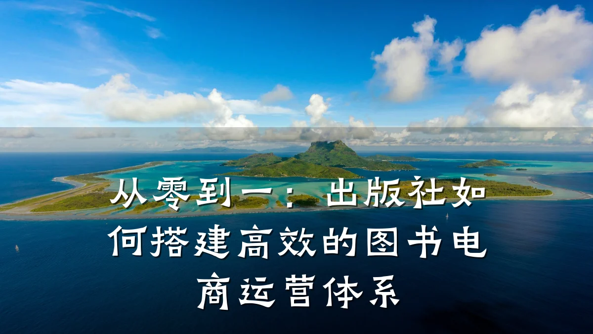 从零到一:出版社如何搭建高效的图书电商运营体系