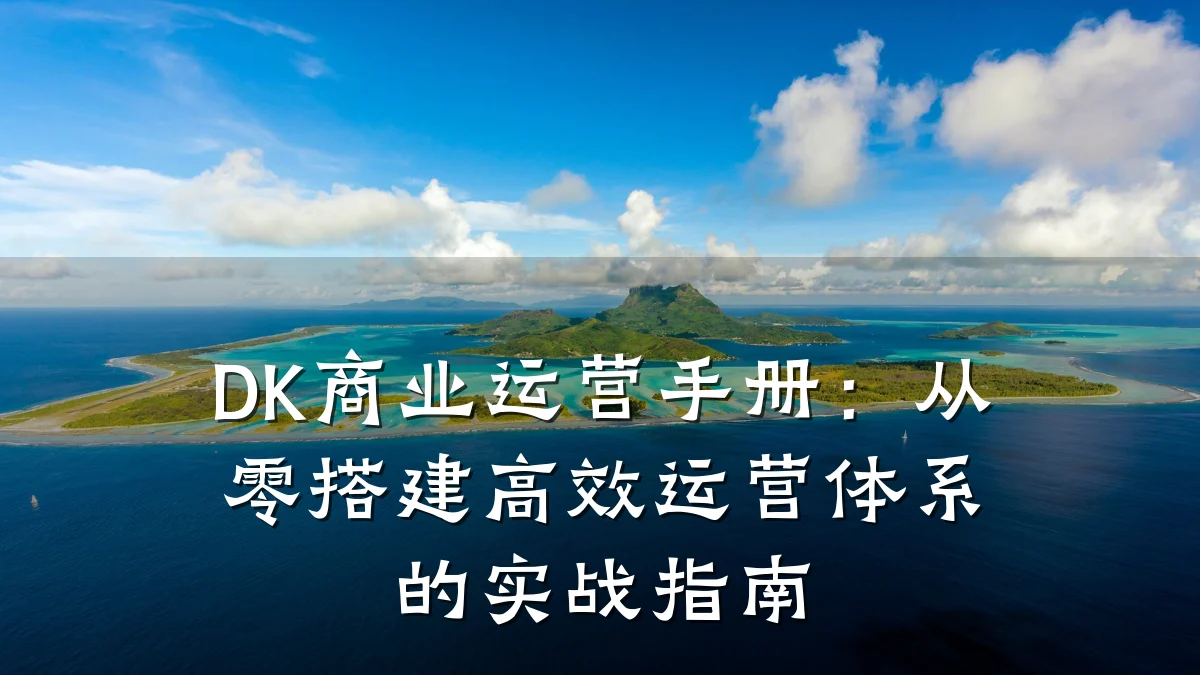 DK商业运营手册:从零搭建高效运营体系的实战指南