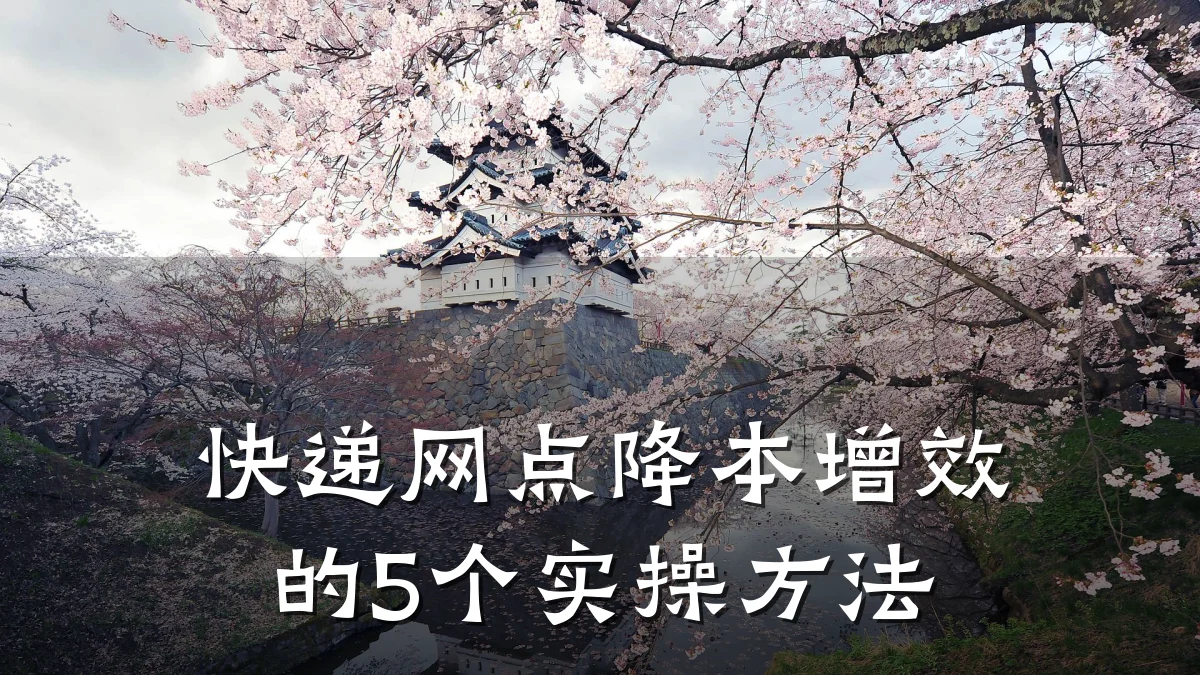 快递网点降本增效的5个实操方法
