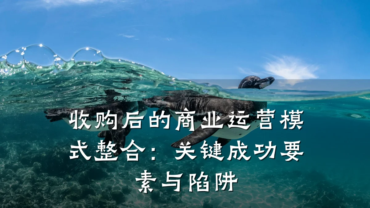 收购后的商业运营模式整合:关键成功要素与陷阱