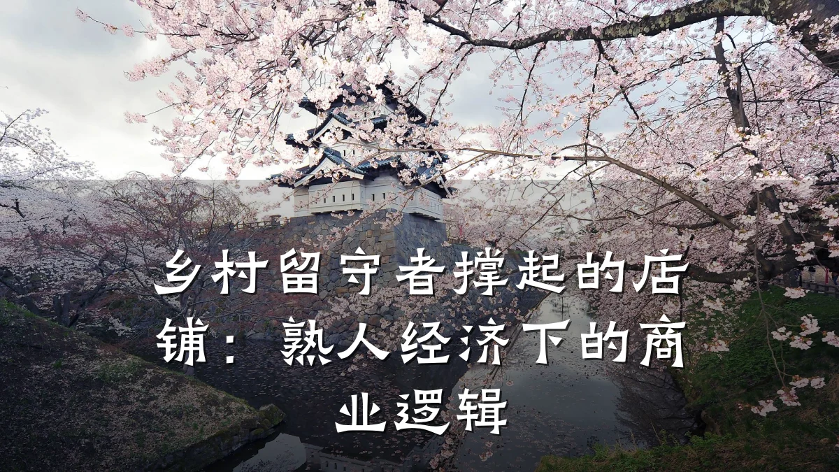 乡村留守者撑起的店铺:熟人经济下的商业逻辑