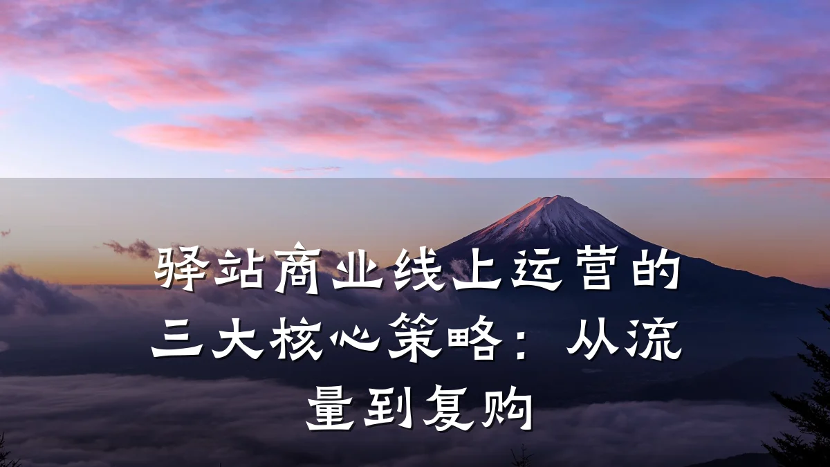 驿站商业线上运营的三大核心策略:从流量到复购
