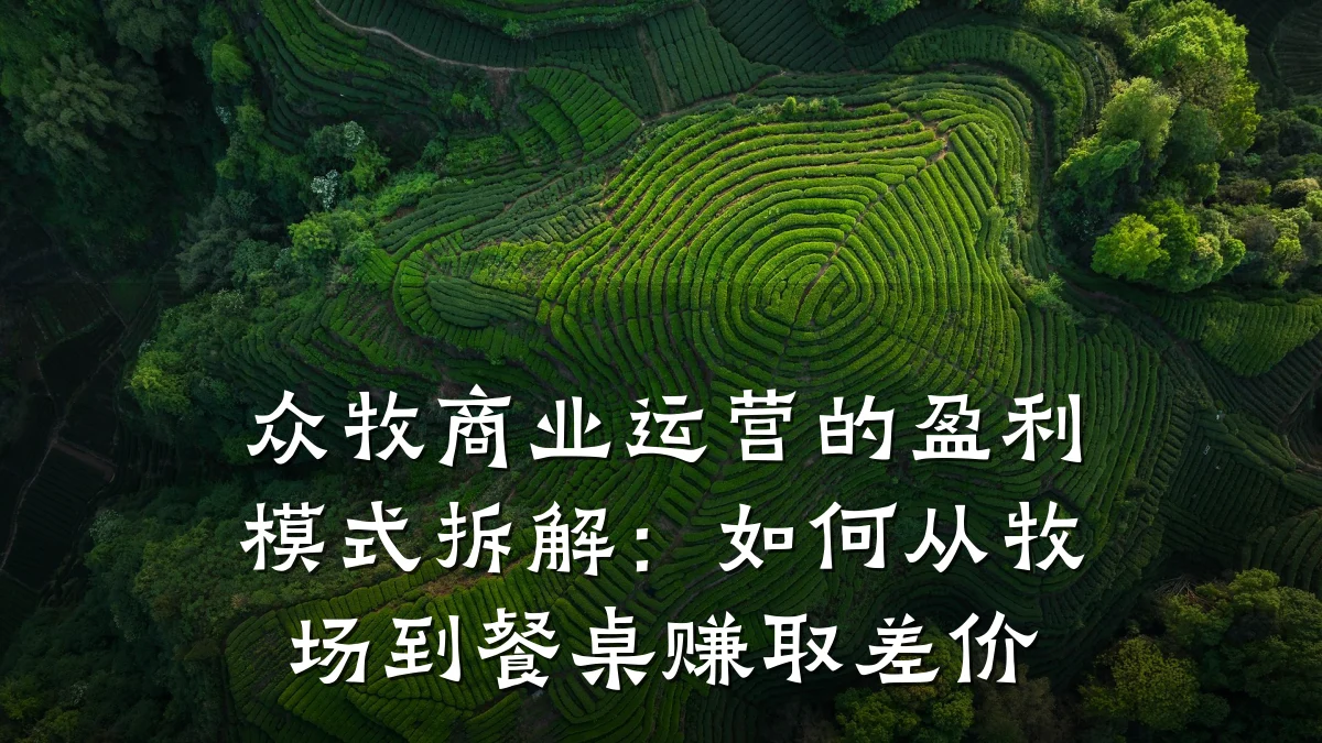 众牧商业运营的盈利模式拆解:如何从牧场到餐桌赚取差价