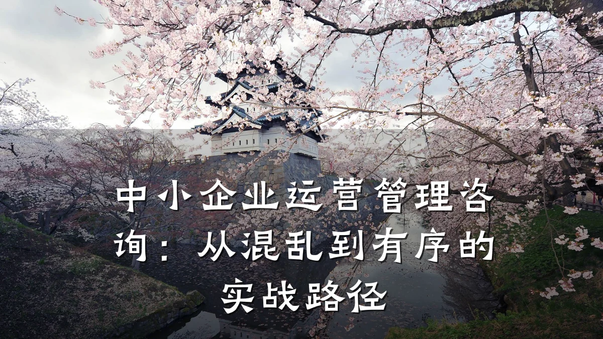 中小企业运营管理咨询:从混乱到有序的实战路径