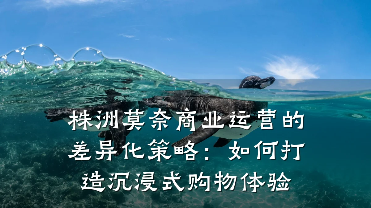 株洲莫奈商业运营的差异化策略:如何打造沉浸式购物体验