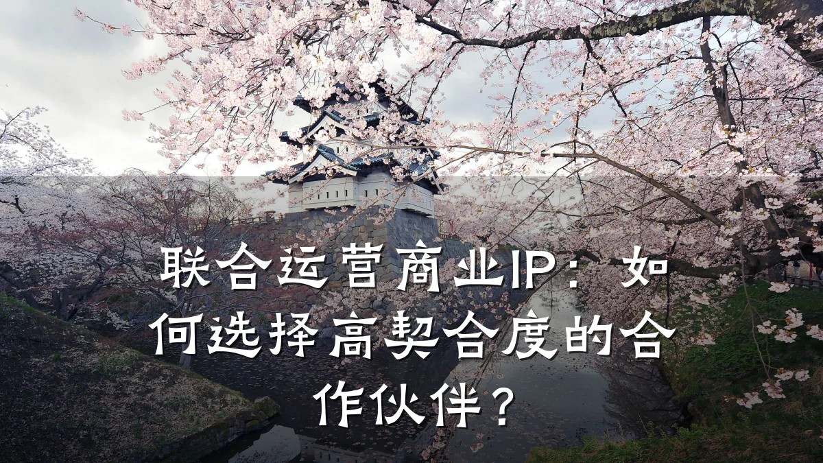 联合运营商业IP:如何选择高契合度的合作伙伴?