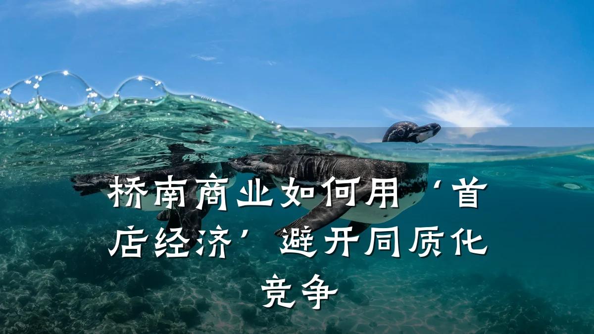 桥南商业如何用‘首店经济’避开同质化竞争