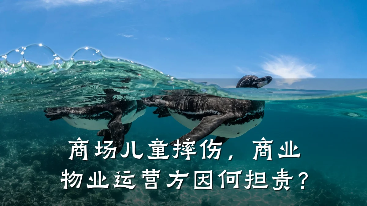 商场儿童摔伤,商业物业运营方因何担责?