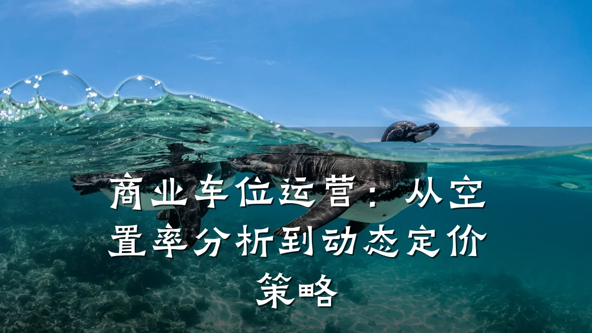 商业车位运营:从空置率分析到动态定价策略