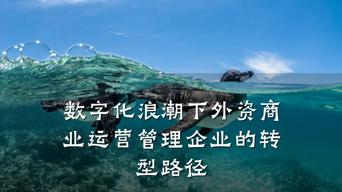 数字化浪潮下外资商业运营管理企业的转型路径