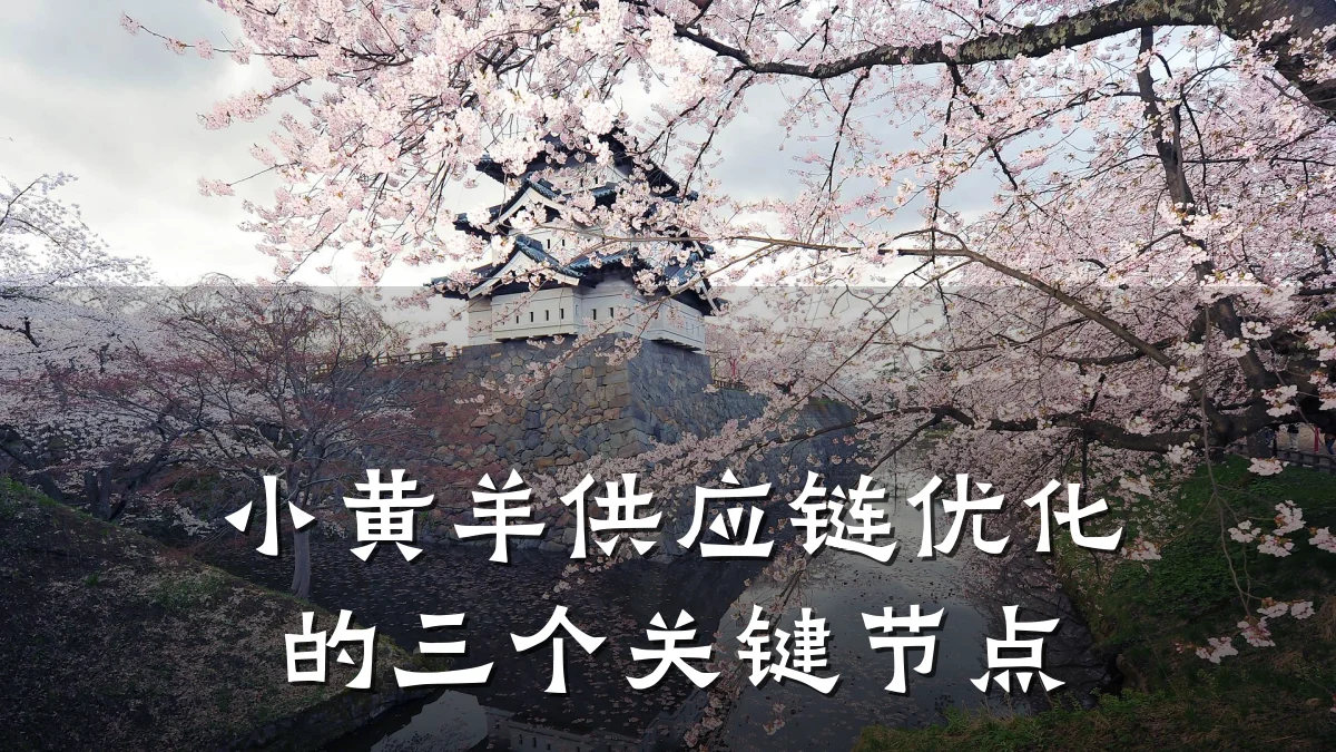 小黄羊供应链优化的三个关键节点
