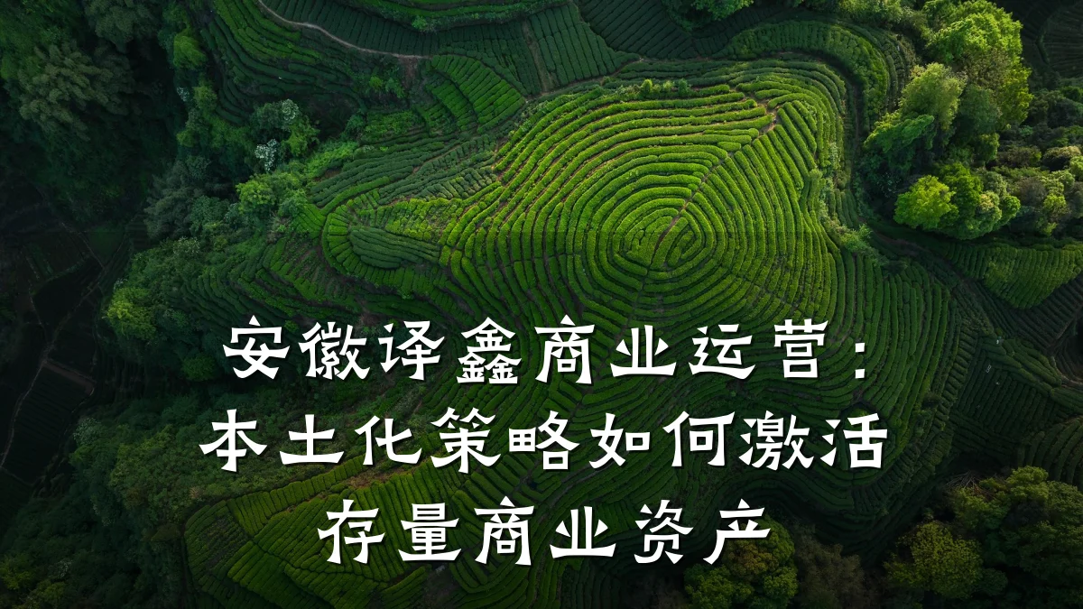 安徽译鑫商业运营:本土化策略如何激活存量商业资产