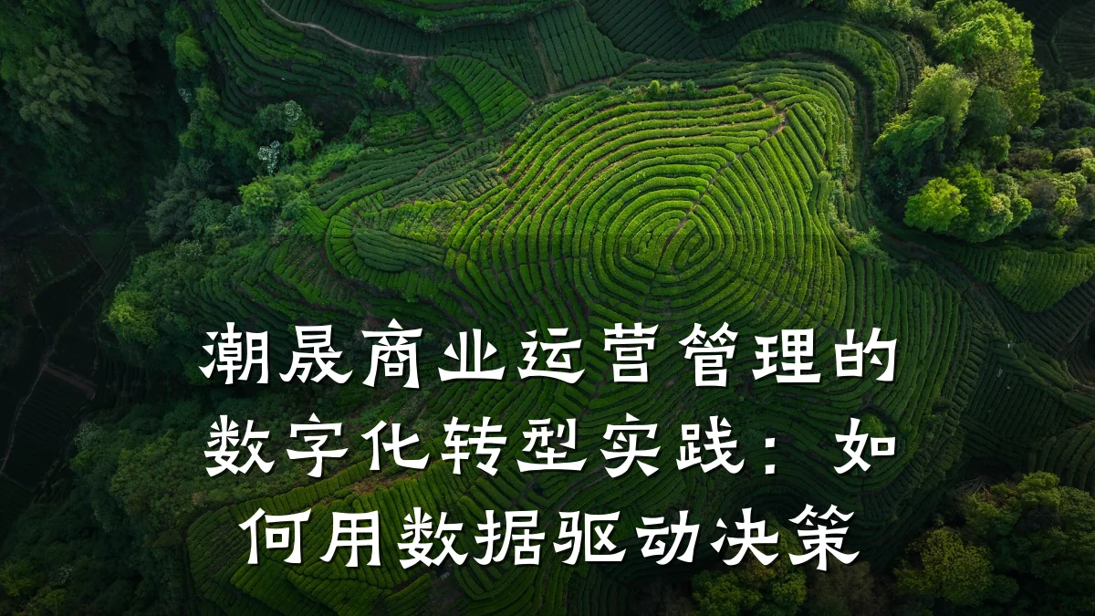 潮晟商业运营管理的数字化转型实践:如何用数据驱动决策