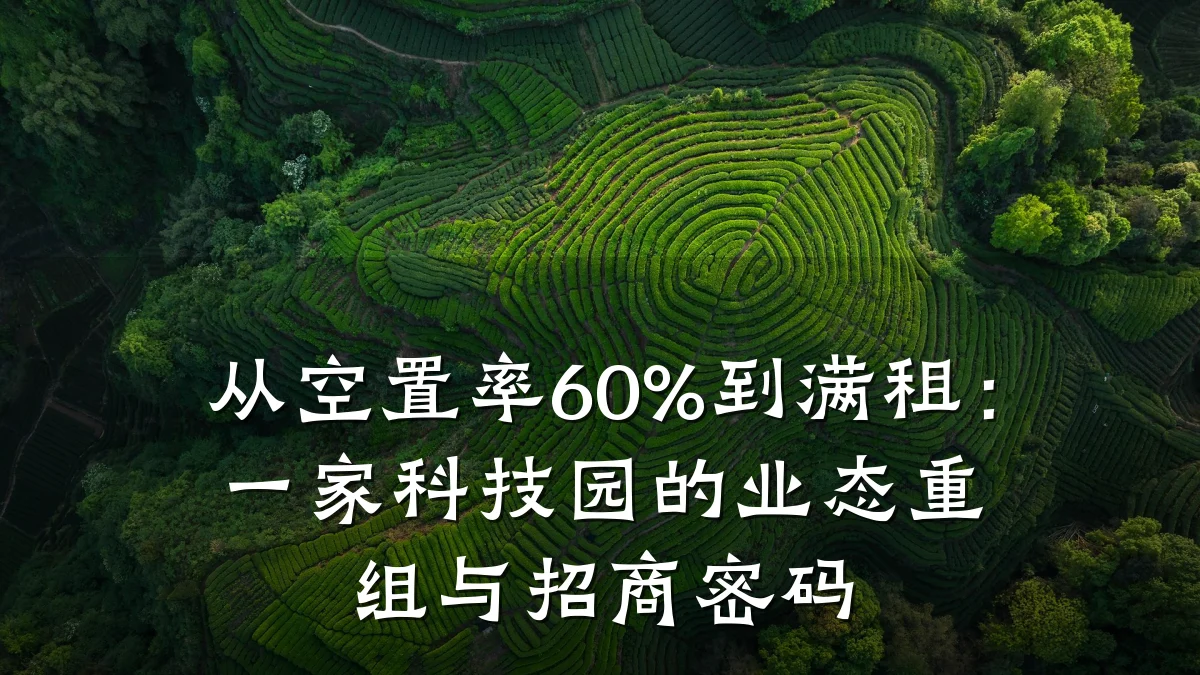 从空置率60%到满租:一家科技园的业态重组与招商密码