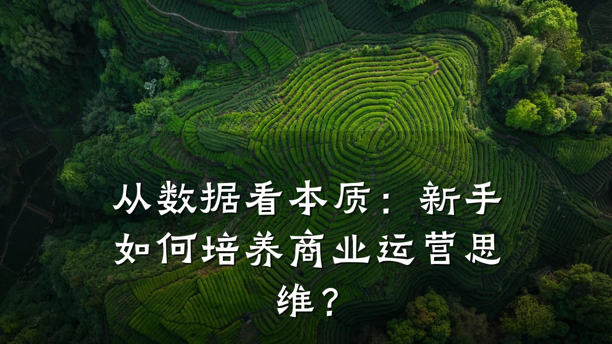 从数据看本质:新手如何培养商业运营思维?