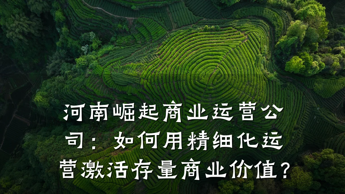 河南崛起商业运营公司:如何用精细化运营激活存量商业价值?