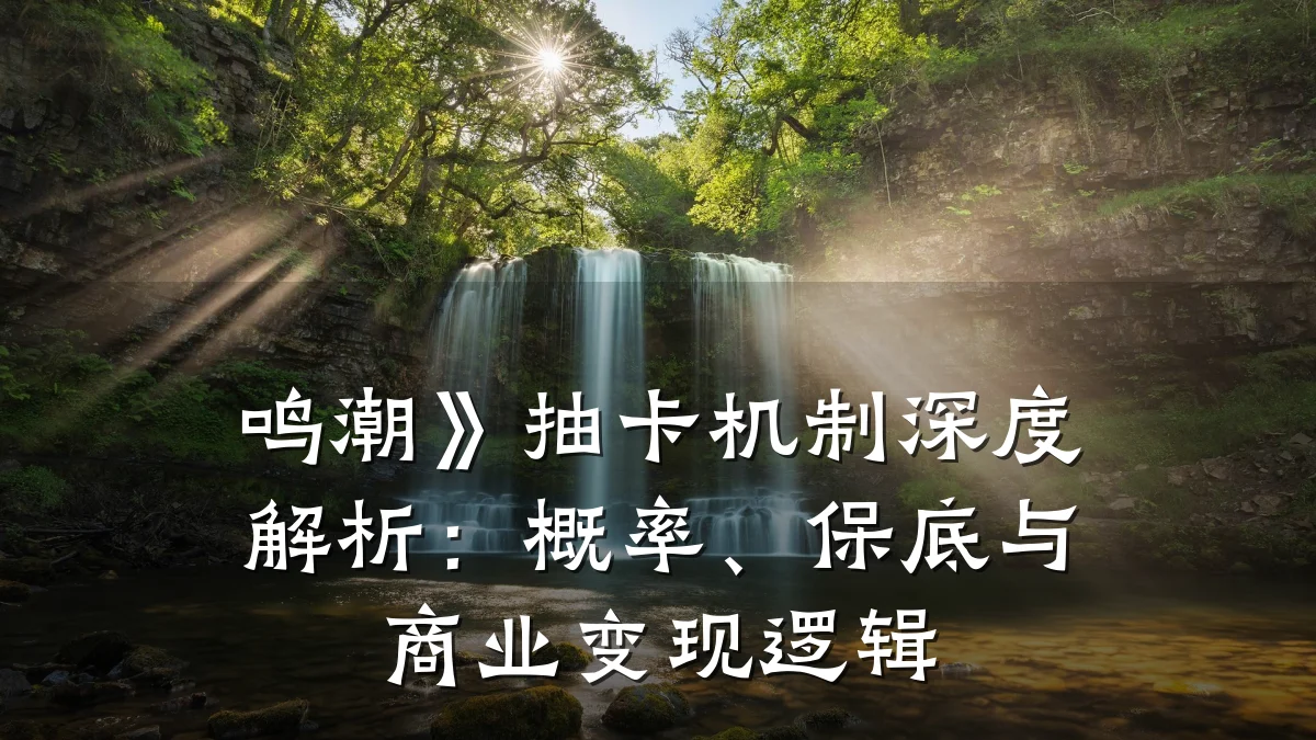 鸣潮》抽卡机制深度解析:概率、保底与商业变现逻辑
