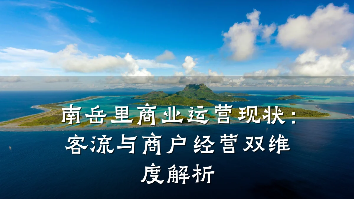 南岳里商业运营现状:客流与商户经营双维度解析
