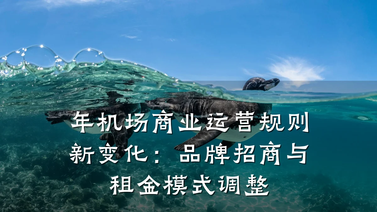 年机场商业运营规则新变化:品牌招商与租金模式调整