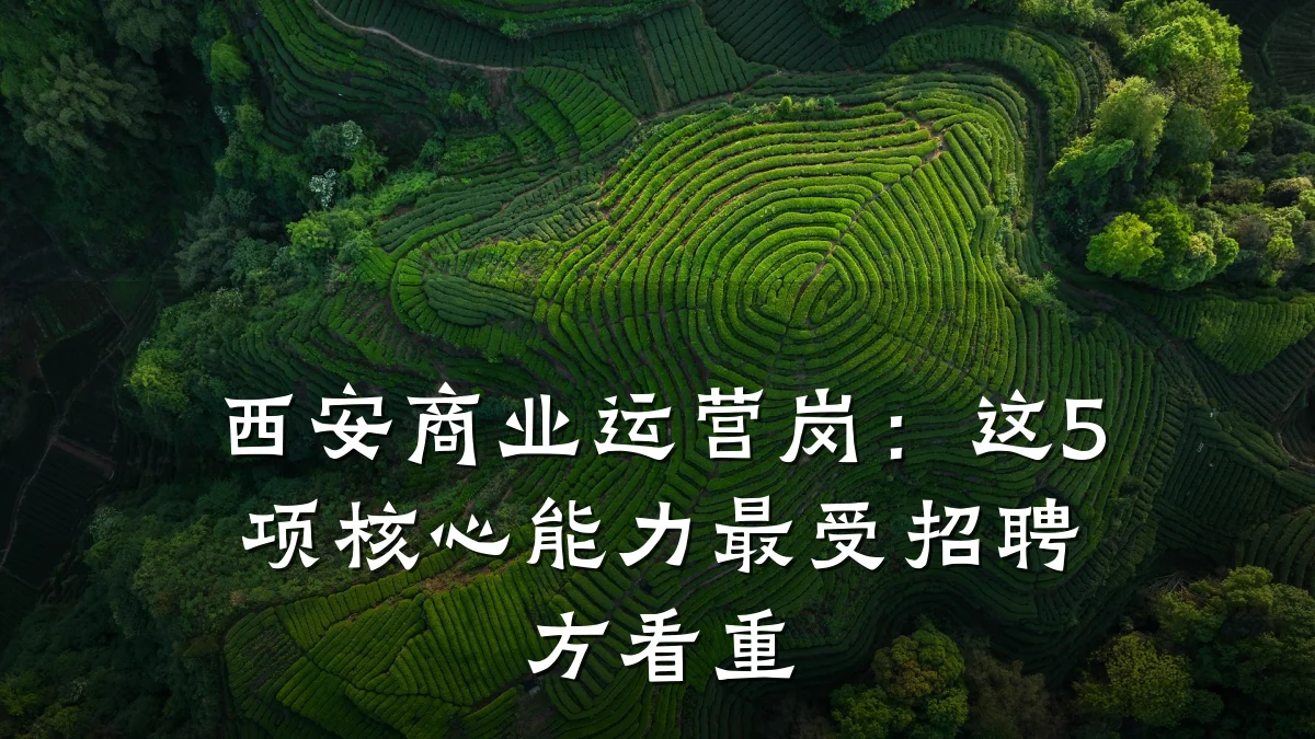 西安商业运营岗:这5项核心能力最受招聘方看重