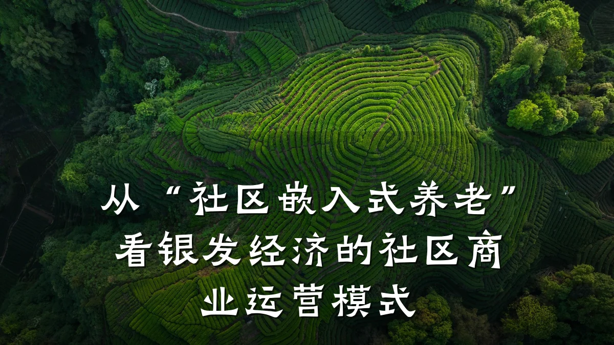 从“社区嵌入式养老”看银发经济的社区商业运营模式