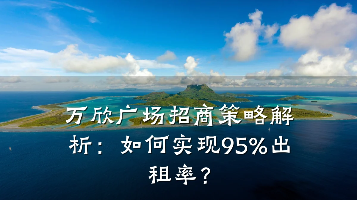 万欣广场招商策略解析:如何实现95%出租率?
