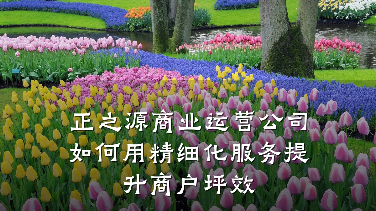 正之源商业运营公司如何用精细化服务提升商户坪效